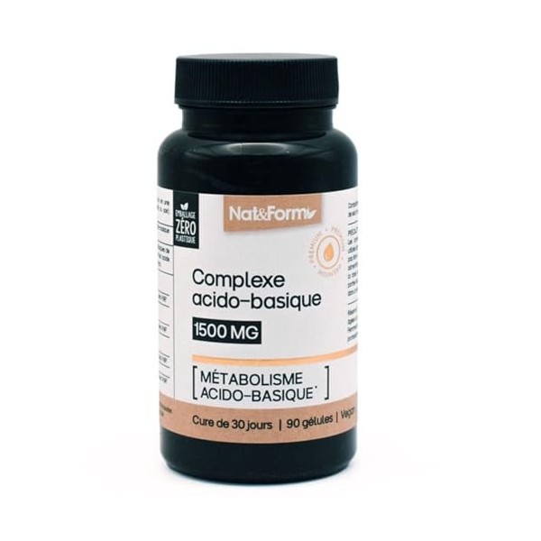 Nat&Form Premium Complexe Acido-Basique 90 Gélules Bactéries et levures