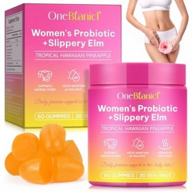 Probiotique Flore Intime，Probiotique Flore Intestinale，Gummies Intime Ananas 60 Gummies