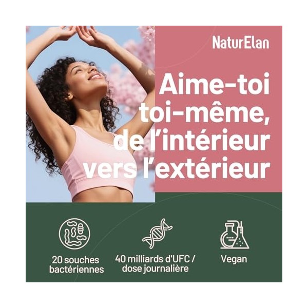 Probiotique Flore Intime – 16 Souches Bactériennes avec Canneberge Cranberry , 40 Milliards dUFC par Dose Journalière, Comp