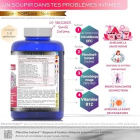 Probiotique Flore Intime – Microbiote Friendly – Jusquà 100 Milliards UFC/Jour – Probiotiques 10 Souches – Canneberge améric