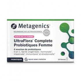 Metagenics UltraFlora Complete pour Femmes - Probiotiques Flore Intestinale - Santé Urogénitale, Hormonale, Intestinale, Immu