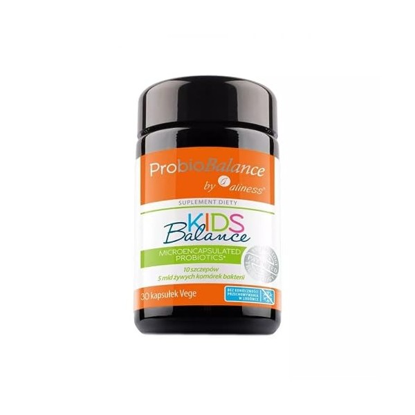 ProbioBalance Kids Balance Microencapsulé Probiotiques 10 souches 5 milliards de bactéries 30 gélules Aliness