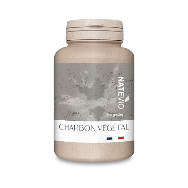 Charbon végétal natevio 120 gelules