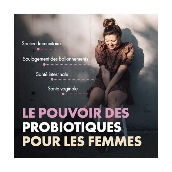 Incite Nutrition Probiotique Femmes 21 Milliards UFC. 60 Gélules. 7 Souches avec Prébiotiques & Cranberry. Probiotique Flore 
