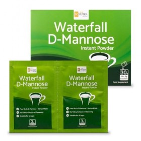 Waterfall D-Mannose Lot de 10 sachets de poudre instantanée pour soulager la cystite et les infections urinaires SC Nutra