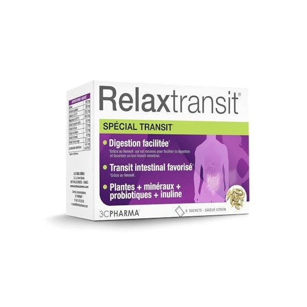 RELAXTRANSIT| Soutien Digestif et Équilibre Intestinal | Formule Exclusive aux Extraits de Plantes et Minéraux | Favorise un 