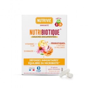 Probiotiques Immunité - Défenses Naturelles & Vitalité - 3 Souches + Échinacée + Vitamines C & D - 30 Gélules Gastro-Résistan