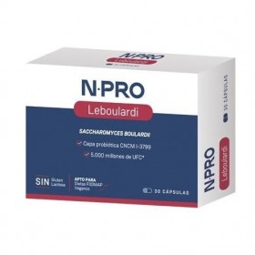 NPro Leboulardi - Complément alimentaire probiotique Saccharomyces boulardii CNCM I-3799 et amidon résistant type 2 - 30 gélu