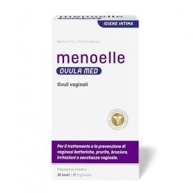 menoelle® OVULA med - Vaginalzäpfchen. Bei bakterieller Vaginose, Scheidenpilz u. Scheidentrockenheit. Mit Milchsäure und Hya