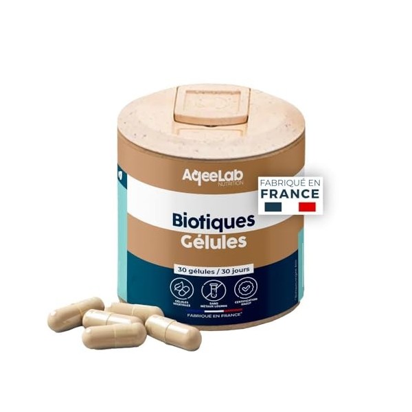 ProBiotiques • Qualité garantie, souche objectivée : HU58® • 30 végécaps • 1 mois • Digestion & Immunité • Testés en labo ind