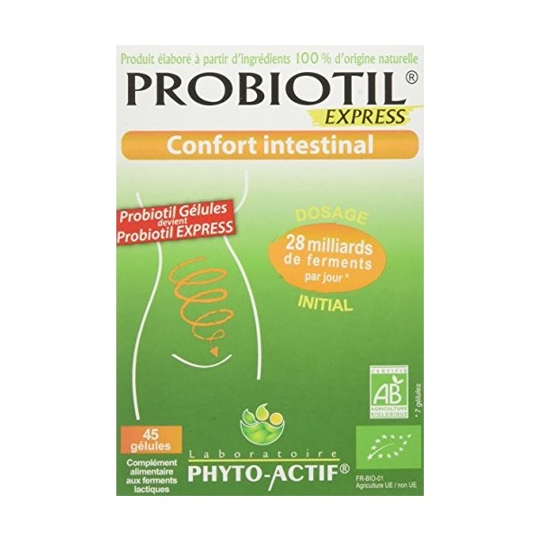 PHYTO ACTIF - Probiotil 45 Gélules AB