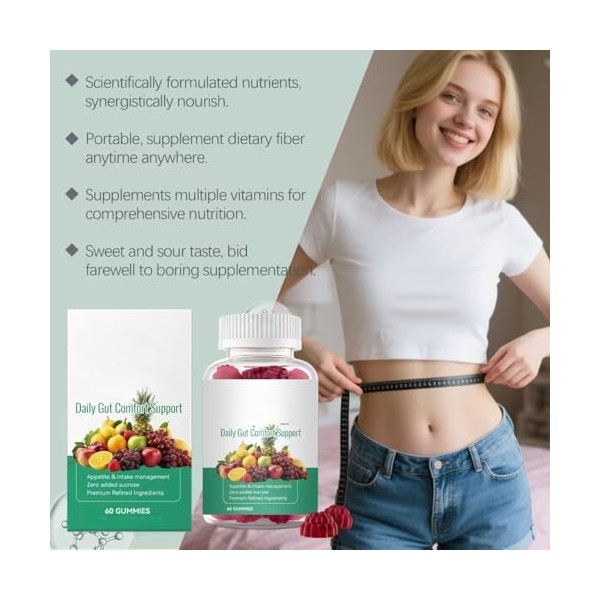 Soutien digestif, 60 unités – Confort intestinal quotidien pour adultes,1PCS Bactéries et levures