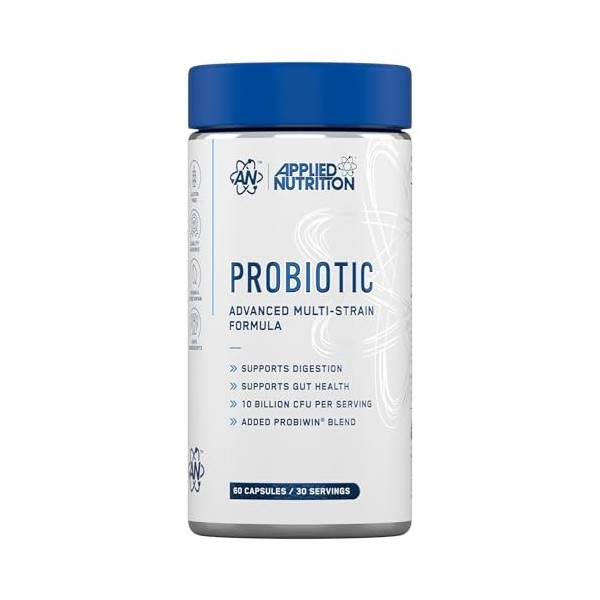 Applied Nutrition Advanced Multi Strain Bio Cultures Complex Digestive Enzyme Supplement with Lactobacillus Acidophilus Vegan