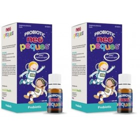 NEO PEQUES Probiotique - 8 Ampoules - complément alimentaire à base de Probiotiques et Prébiotiques - Équilibre Intestinal - ...