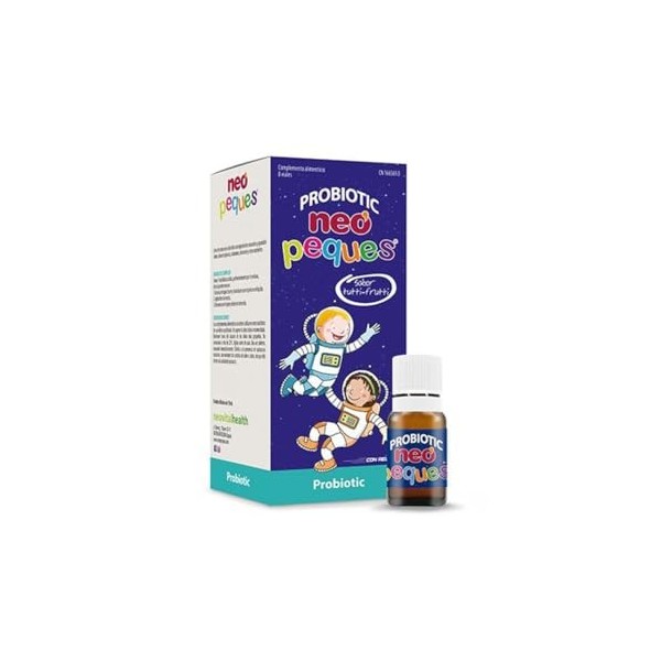 NEO PEQUES Probiotique - 8 Ampoules - complément alimentaire à base de Probiotiques et Prébiotiques - Équilibre Intestinal - ...