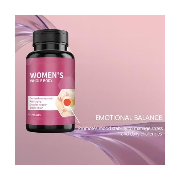 Probiotique pour femmes | Soutient une peau lumineuse, hydratation en profondeur, équilibre du pH,1Pcs Bactéries et levures