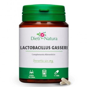 DIETI NATURA Lactobacillus Gasseri - 60 gélules - 1 capsule quotidienne - Probiotique pour bien-être digestif - Capsules végé