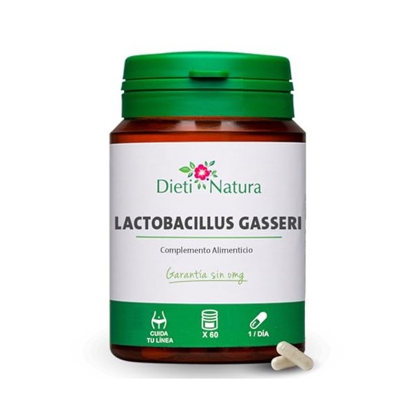 DIETI NATURA Lactobacillus Gasseri - 60 gélules - 1 capsule quotidienne - Probiotique pour bien-être digestif - Capsules végé