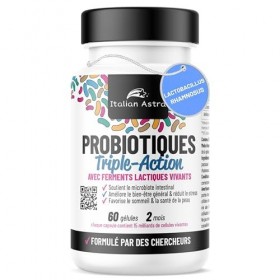 Italian Astra Probiotique Flore Intestinale 60 Gélules, Lactobacillus Rhamnosus et Plantarum, le Microbiote Intestinal et le 