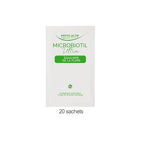 Phyto-Actif | Microbiotil Ultra | Ferments lactiques – Immunité & Équilibre digestif | Cure 10 jours | Bio & Vegan | Fabriqué