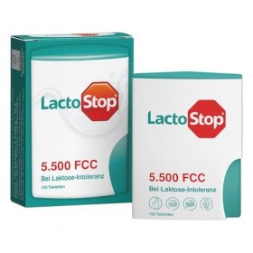 LactoStop 5500 FCC Tabletten bei Lactose-Intoleranz, 120 pc Tablettes