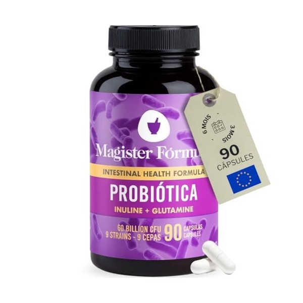 Probiotique Flore Intestinale | Inuline et Glutamine | Système Immunitaire, Colon Irritable | Probiotiques et Prébiotiques In