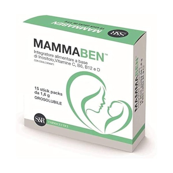 S&R Farmaceutici Mammaben Integratore Alimentare, lot de 15 Bactéries et levures
