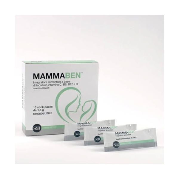S&R Farmaceutici Mammaben Integratore Alimentare, lot de 15 Bactéries et levures
