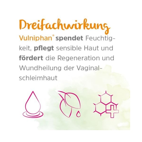 Vulniphan Vaginalovula bei Atrophie und Dystrophie der Vaginalschleimhaut, 10 pc Suppositoires