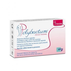 Effik Polybactum Ovule Vaginal 3 Ovules Bactéries et levures