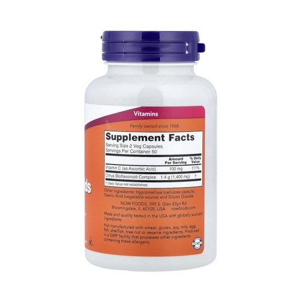 NOW Foods, BIOFLAVONOID 700mg 100 CAPS