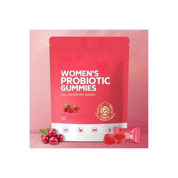 Gummies probiotiques pour femmes – Des probiotiques qui favorisent la santé vaginale chez les femmes.