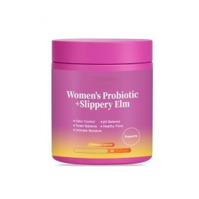 Her Juicy Womens Probiotique + Orme glissant | Soutient léquilibre du pH, Odeur | Végétalien, sans gluten l 60 unités,1Pcs Ba...