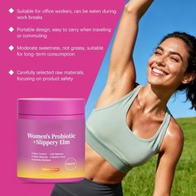 Her Juicy Womens Probiotique + Orme glissant | Soutient léquilibre du pH, Odeur | Végétalien, sans gluten l 60 unités,1Pcs Ba...