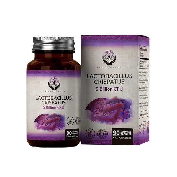 EN Lactobacillus Crispatus | 90 Probiotiques Puissants pour Femmes - 5 Milliards dUFC par Portion | Sans OGM Sans Gluten San