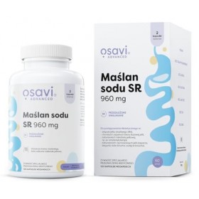 Osavi Butyrate de sodium SR, 960mg - 120 Capsules Vegan | Butyran de sodium microencapsulé | Haute teneur en acide butyrique 