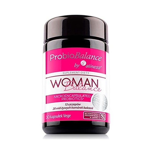 ProbioBalance Femme Balance Probiotique microencapsulé 13 souches 20 milliards de bactéries 30 gélules Aliness