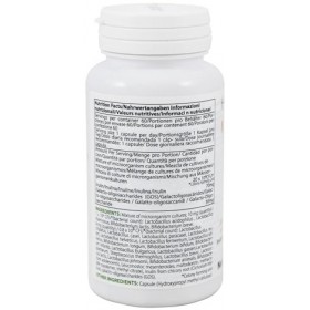 Cultures du microbiome | Probiotique digestif + Prébiotique | 24 souches | 20 milliards dUFC | 60 Gélules | Intestin actif |