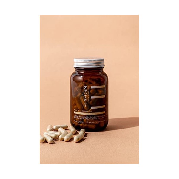 Complément Alimentaire - Digestion, Réduit Gonflements & Ventre Plat - Probiotiques, Curcuma - Fabriqué en France - Healthy B