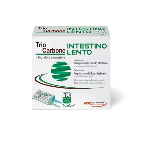 Pool Pharma Trio Charbon Intégré Lot de 10 sachets de 43 g