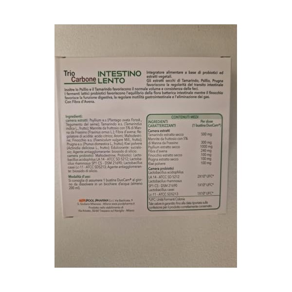 Pool Pharma Trio Charbon Intégré Lot de 10 sachets de 43 g