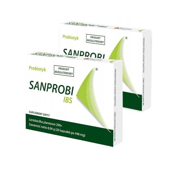 SANPROBI IBS x 2 Packungen: Innovatives Probiotikum für die Gesundheit des Darms - 10 Milliarden CFU Lactiplantibacillus plan