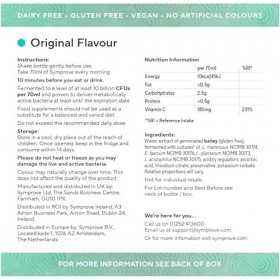 SympDaily Live&Active Bacteria Complément alimentaire à base deau, 500 ml, mangue et fruit de la passion