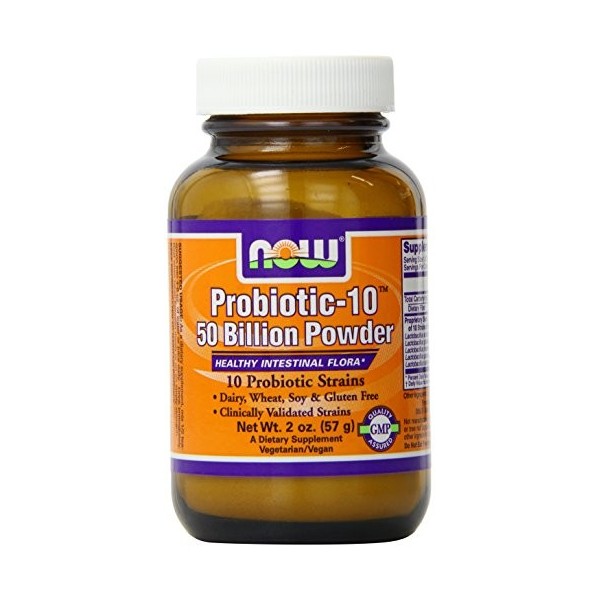 NOW Foods Probiotic-10, 50 Billion Powder - 57g