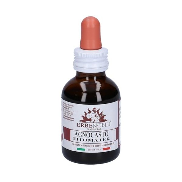 ERBENOBILI AGNOCASTO - SAUZGATILLO extracto Fitomater – produit multifonction à large champ d’application, contenance 50 ml,
