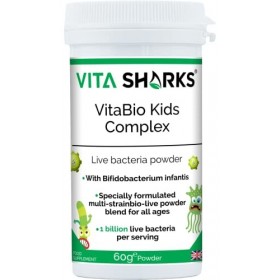 Sachets faciles VitaBio Kids Complex. Digestion, soutien immunitaire et rétablissement après une maladie. Convient aux nourri