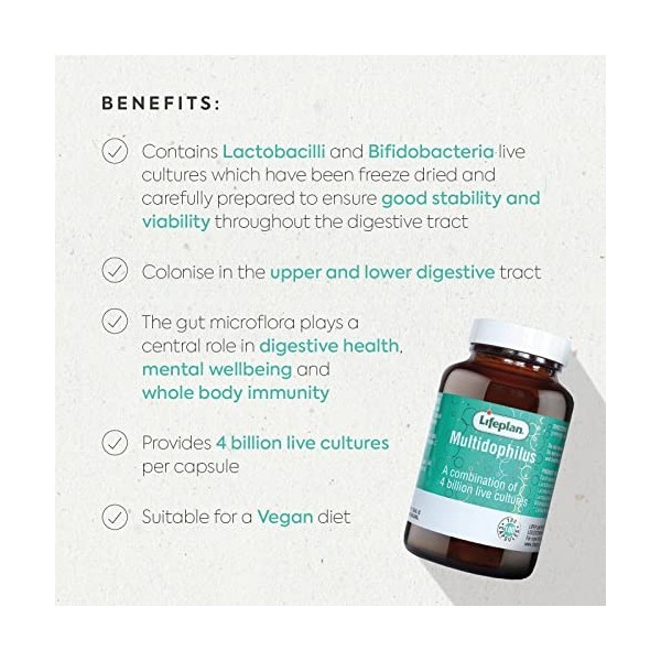 Lifeplan Multidophilus Vegicap 100 Capsules
