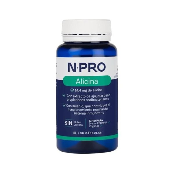 NPRO ALICINA 90vcap. – complément complet proposé en gélules pratiques, à prendre régulièrement selon la dose conseillée et a