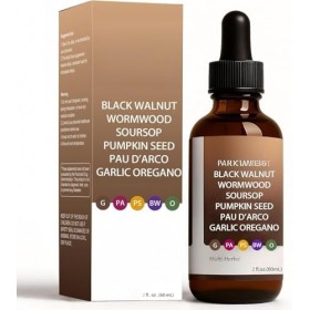 Nutralis Black Walnut Absinthe Gut Cleanse, Soutient léquilibre intestinal et digestif, Améliore lénergie,1PCS Bactéries et l...