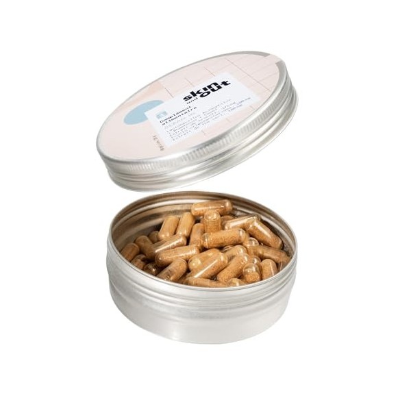 Skin & Out - Complément Alimentaire Stop-Boutons - Soulage linflammation de la peau - Cure 1 mois - Acné hormonale - Régulat